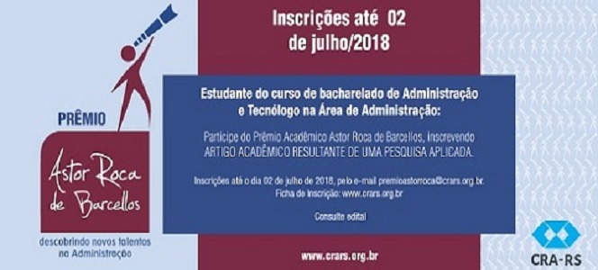 Prêmio Astor Roca de Barcellos fomenta produção de artigos acadêmicos